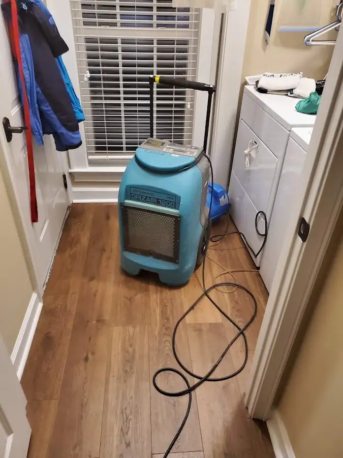 Commercial dehumidifier deployed for Flood Damage Cleanup in Somers